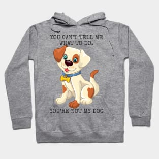 You’re not the boss of me. you’re not my dog. Hoodie